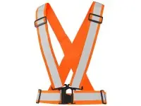 Reflexný elastický KRÍŽ CROSS BELT, oranžový