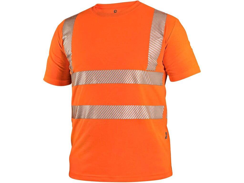 Tričko CXS BANGOR, výstražné, pánské, oranžové, vel. 2XL