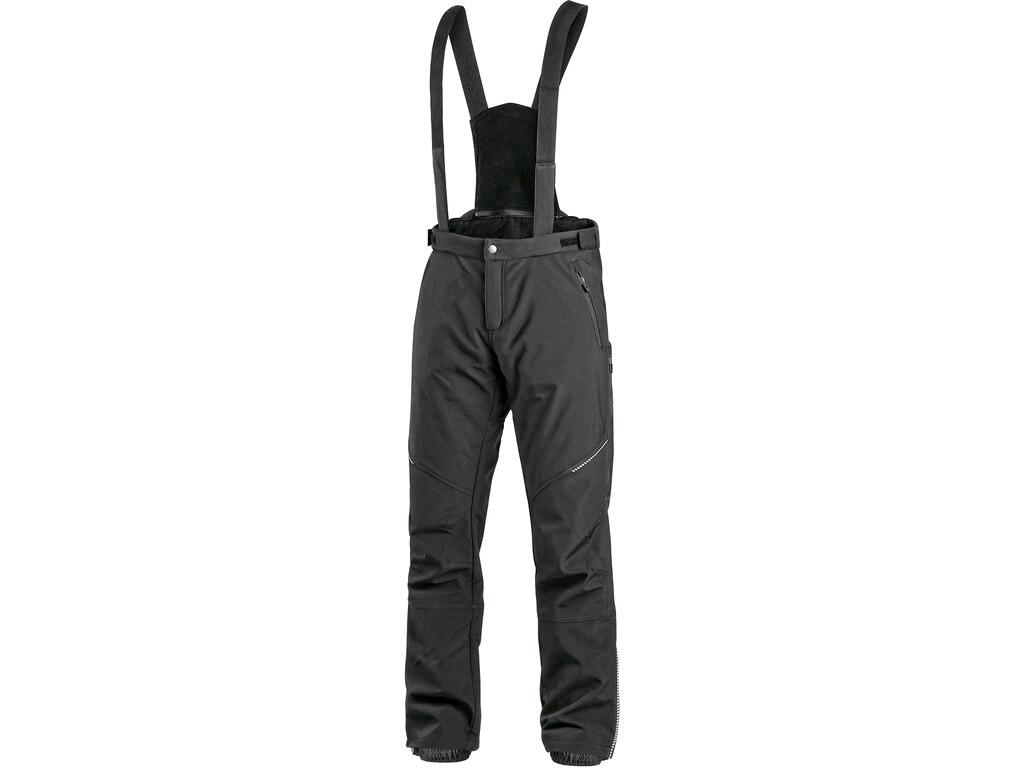 CXS Kalhoty TRENTON zimní softshell pánské černé, vel. 58