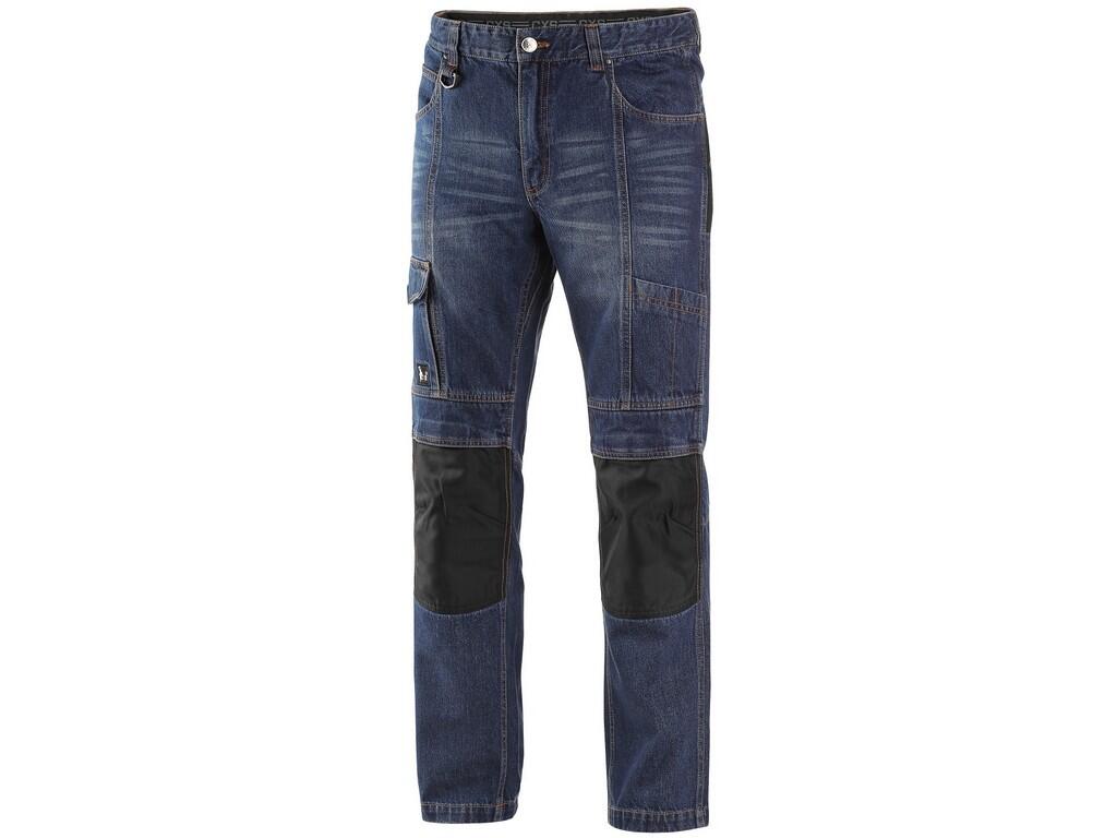 Kalhoty jeans NIMES I pánské modro-černé b1 - CN-1490-071-411-46, vel. 52