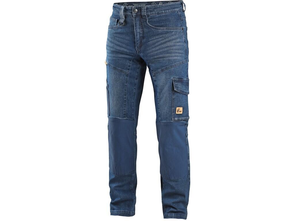 Kalhoty jeans CXS ALBI, pánské, modré, vel. 48